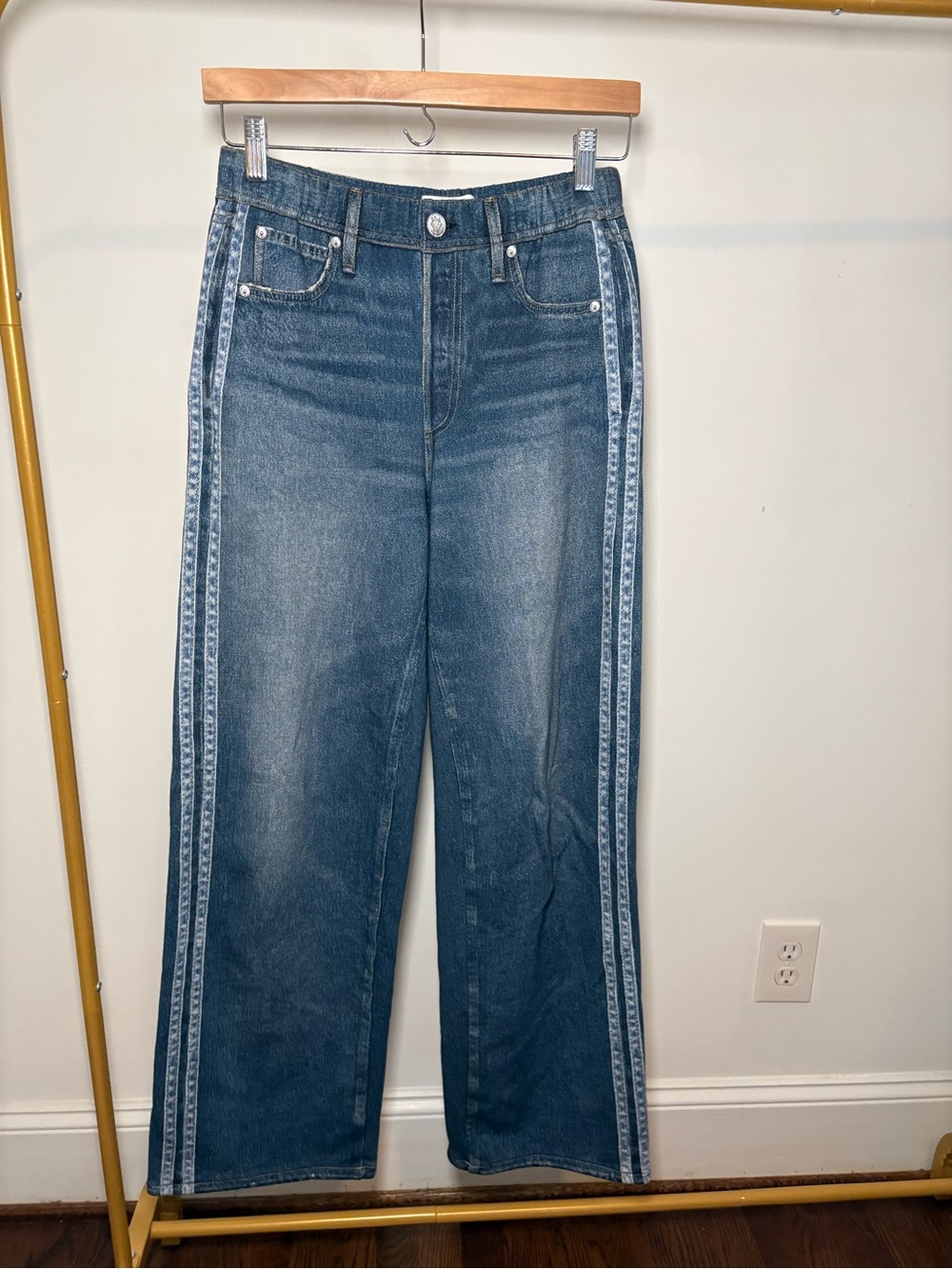rb Miramar Sport Stripe Track Pant Carnation Stripe SM - Picture 4 of 6